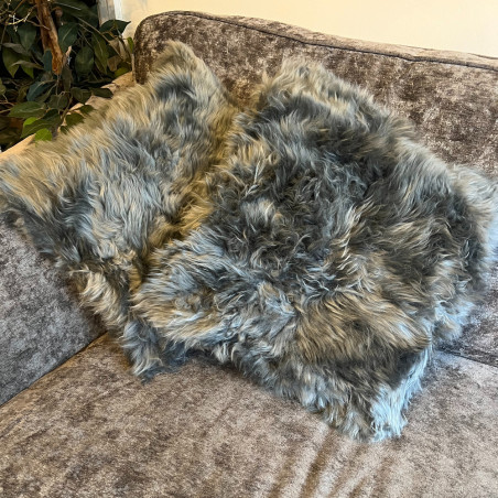 Ivory Sheepskin Cushion 40x40cm | Square Sheepskin Cushion UK | Howdy Hides
