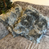 Ivory Sheepskin Cushion 40x40cm | Square Sheepskin Cushion UK | Howdy Hides