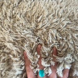 Medium Curly Oyster Sheepskin Rug