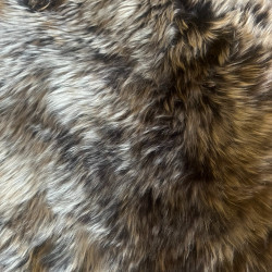 Medium Sheepskin Rug UK | Natural | Chocolate Light Tip | Howdy Hides