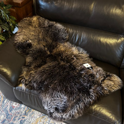 Extra Large Sheepskin Rug UK | Natural | Chocolate Light Tip | Howdy Hides