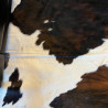 Tri Colour Cowhide Rug UK | Black Brown White | 204x191cm | Howdy Hides