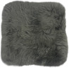 Grey Sheepskin Seat Pad UK | Long Wool | 40x40cm | Howdy Hides