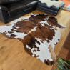 Tri Colour Cowhide Rug UK | Black Brown White | 204x191cm | Howdy Hides