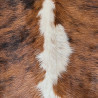 Tri Colour Cowhide Rug UK | Black Brown White | 204x191cm | Howdy Hides