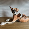 Preloved Grant Palmer Champ Boxer Figurine | Mutts A Breed Apart | Howdy Hides