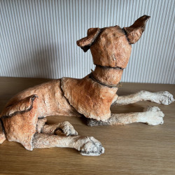 Preloved Grant Palmer Champ Boxer Figurine | Mutts A Breed Apart | Howdy Hides