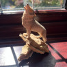 Preloved Sherratt & Simpson Howling Wolf Figurine | England | Howdy Hides