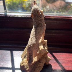 Preloved Sherratt & Simpson Howling Wolf Figurine | England | Howdy Hides