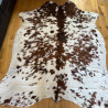 Tri Colour Cowhide Rug UK | Black Brown White | 198x180cm | Howdy Hides