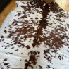 Tri Colour Cowhide Rug UK | Black Brown White | 198x180cm | Howdy Hides