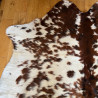 Tri Colour Cowhide Rug UK | Black Brown White | 198x180cm | Howdy Hides
