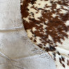 Tri Colour Cowhide Rug UK | Black Brown White | 198x180cm | Howdy Hides