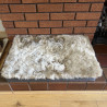 Medium Oyster Sheepskin Pet Bed UK | Memory Foam | 70x45cm | Howdy Hides