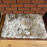 Medium Oyster Sheepskin Pet Bed UK | Memory Foam | 70x45cm | Howdy Hides