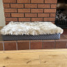 Medium Oyster Sheepskin Pet Bed UK | Memory Foam | 70x45cm | Howdy Hides