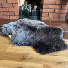 Medium Sheepskin Rug UK | Natural | Chocolate Light Tip | Howdy Hides