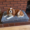 Medium Grey Sheepskin Pet Bed UK | Memory Foam | 70x45cm | Howdy Hides