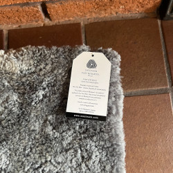 Medium Grey Sheepskin Pet Bed UK | Memory Foam | 70x45cm | Howdy Hides