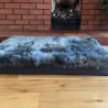 Large Grey Sheepskin Pet Bed UK | Memory Foam | 90x60cm | Howdy Hides