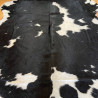 Large Black & White Cowhide Rug UK | 204x190cm | Howdy Hides