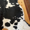 Large Black & White Cowhide Rug UK | 204x190cm | Howdy Hides