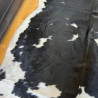 Large Black & White Cowhide Rug UK | 204x190cm | Howdy Hides