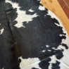 Large Black & White Cowhide Rug UK | 204x190cm | Howdy Hides