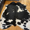Large Black & White Cowhide Rug UK | 204x190cm | Howdy Hides