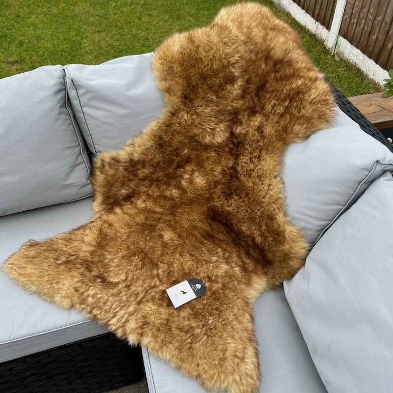 Medium Sheepskin Rug UK | Natural | Coyote | Howdy Hides