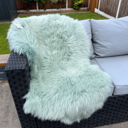 Medium Sheepskin Rug UK | Natural | Mint | Howdy Hides
