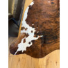 Large Tri Colour Brindle Cowhide Rug UK | Black Brown White | 204x221cm | Howdy Hides