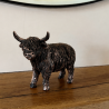Small Highland Cow Ornament | Rustic Highland Cow Decor UK | Howdy Hides