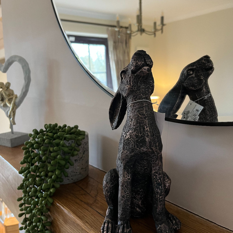 Howdy Hides | Moongazing Hare Ornament | Rustic Hare Decor UK
