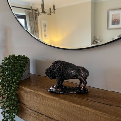 Howdy Hides | Small Bison Ornament | Rustic Buffalo Home Decor UK