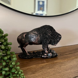 Howdy Hides | Small Bison Ornament | Rustic Buffalo Home Decor UK