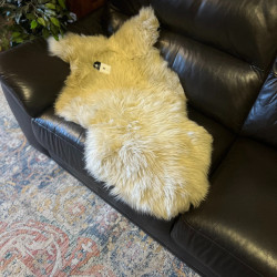 Large Sheepskin Rug UK | Natural | Vintage Blush | Howdy Hides