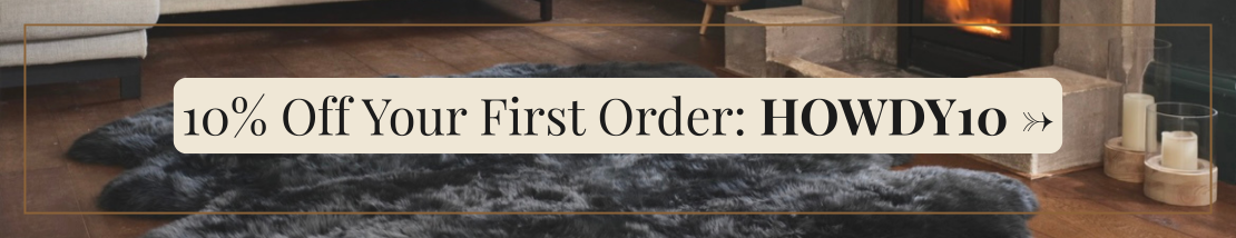 10% off your first order, using code HOWDY10